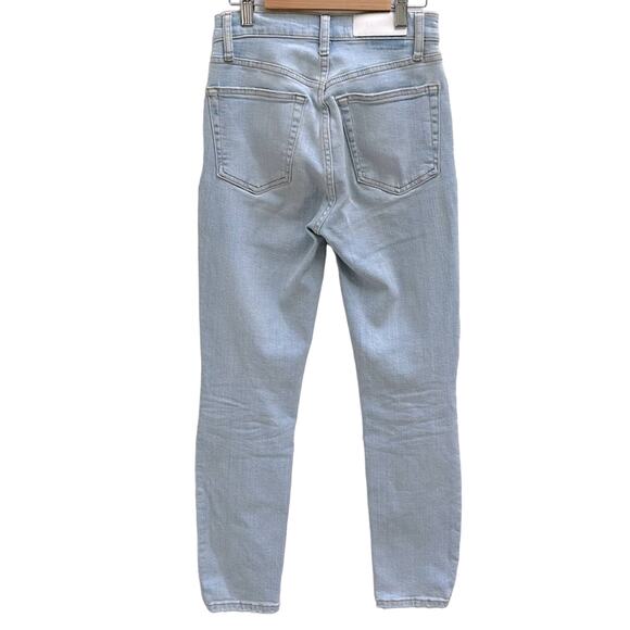 Re/Done Denim 90’s High Rise Ankle Crop Jeans Size 24 - Picture 4 of 16
